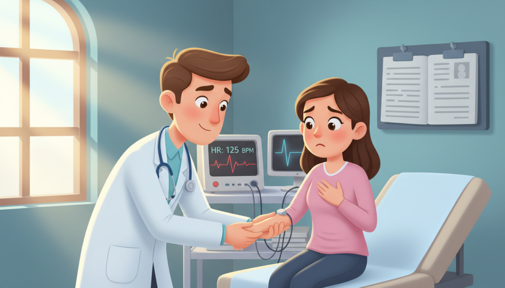 palpitação no coração e atendimento médico