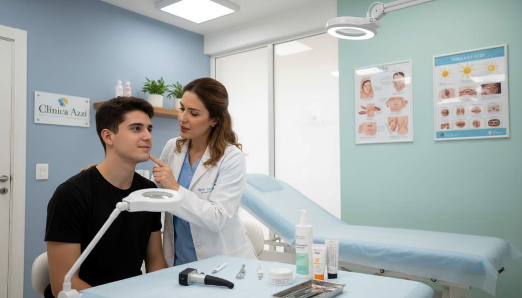 tratamento de acne e prevenção câncer de pele