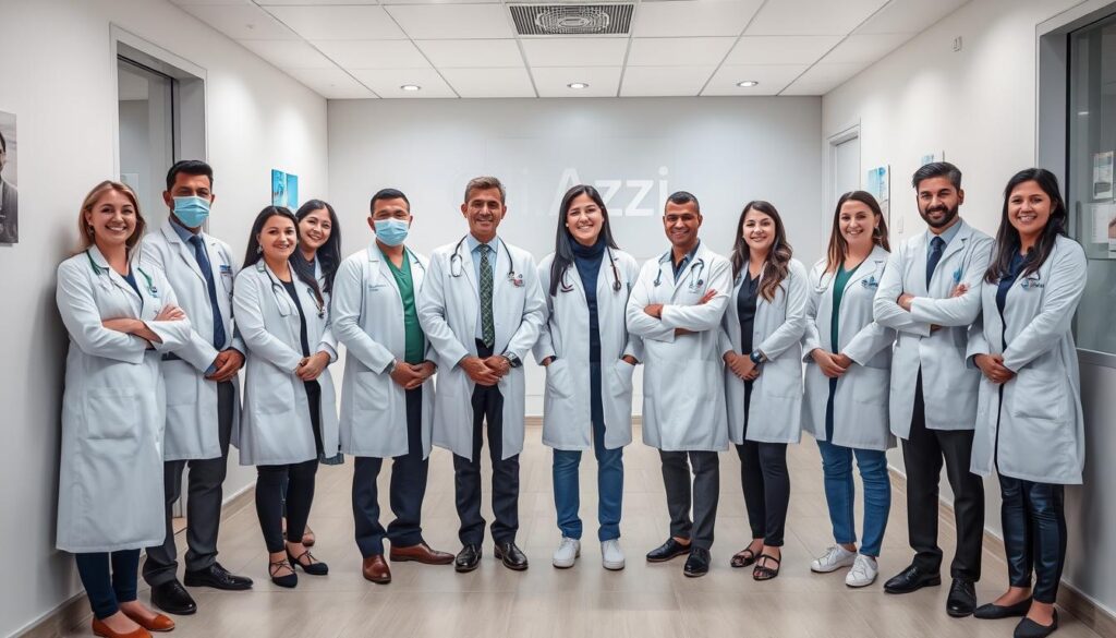 Equipe multidisciplinar da Clínica Azzi incluindo psiquiatras